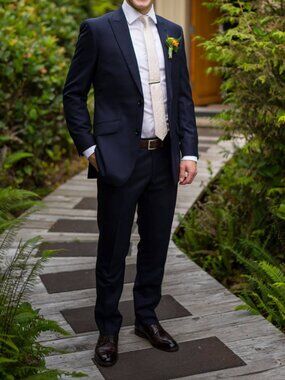 Custom Navy 3 Piece Indochino Suit